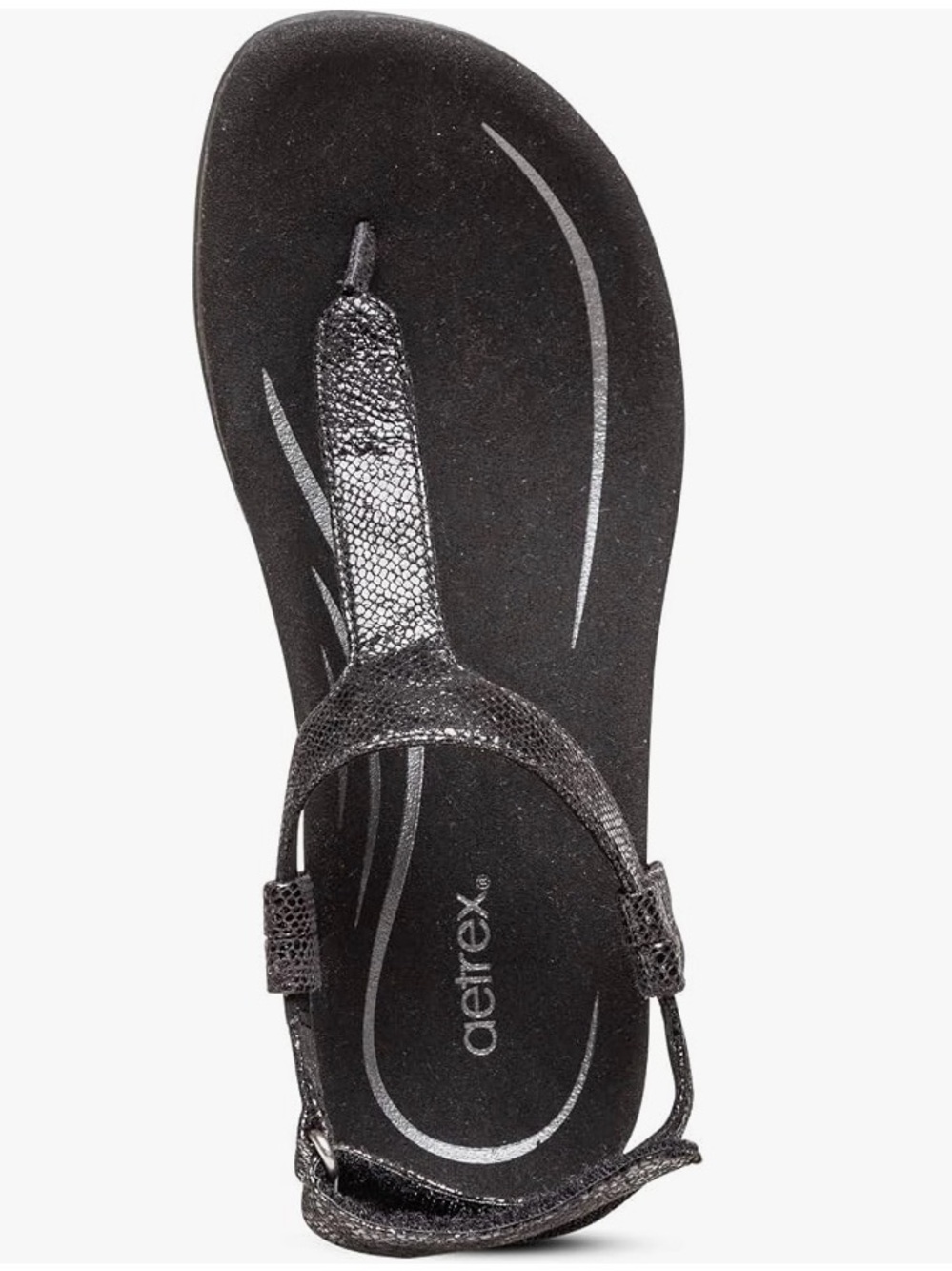NEW -Aetrex Jane Casual Orthopedic Thong Sandals, 7.5-8 - Picture 2 of 8